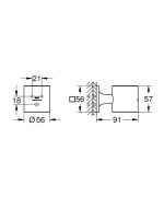 Grohe Allure Pohár/Szappanadagoló tartó Brushed Cool Sunrise (40278GN1) - Image 2