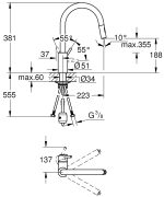 Grohe Concetto Mosogatócsaptelep (31483002) - Image 2