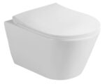 Sapho Avva Rimless Fali WC Beépített Bidézuhannyal, 35,5X53 cm (100312) - Image 3