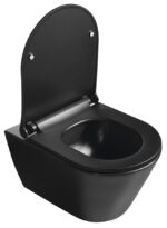 Sapho Avva Slim WC-Ülőke, Soft Close, Króm/Fekete (100787-110) - Image 3