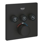 Grohe Grohterm SmartControl Termosztátos Csaptelep, 3 funkciós , Phantom Black (102167KF00)