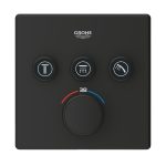 Grohe Grohterm SmartControl Termosztátos Csaptelep, 3 funkciós , Phantom Black (102167KF00) - Image 2