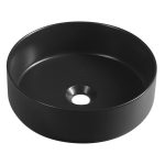 Infinity Round pultra tehető kerámiamosdó, 36x12 cm, fekete (10NF65036-2N)