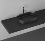 Sapho Infinity Oval Kerámiamosdó, 55X36CM, Fekete (10Nf65055-2N) - Image 4