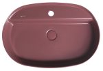 Sapho Infinity Oval Kerámiamosdó, 60X40CM, Gesztenye Vörös (10Nf65060-2R) - Image 3