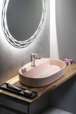 Sapho Infinity Oval Kerámiamosdó, 60X40CM, Matt Lazac (10Nf65060-2S) - Image 4