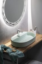 Sapho Infinity Oval Kerámiamosdó, 60X40CM, Matt Mentol (10Nf65060-2T) - Image 3