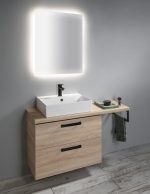 AQUALINE SISTEMA kerámiamosdó, pultra vagy falra szerelhető, 50x42cm (10SF50051) - Image 4