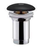 Strohm Teka Klikk-Klakk Mosdólefolyó, Matt Fekete Kerámia Fedéllel (1108900) - Kiállítási darab