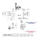 Sapho RHAPSODY Fali bidé csaptelep zuhanyszettel (SAP1209-07) - Image 2