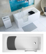 M-Acryl Héra akril üvegajtós kád 160X75 cm - Jobbos (12360)