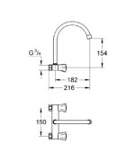 Grohe Costa L Fali Mosogatócsaptelep (31186001) - Image 2