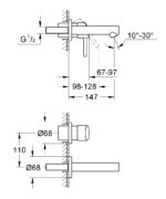 Grohe Concetto 2-Lyukas Mosdócsaptelep S-es Méret (19575001) - Image 2