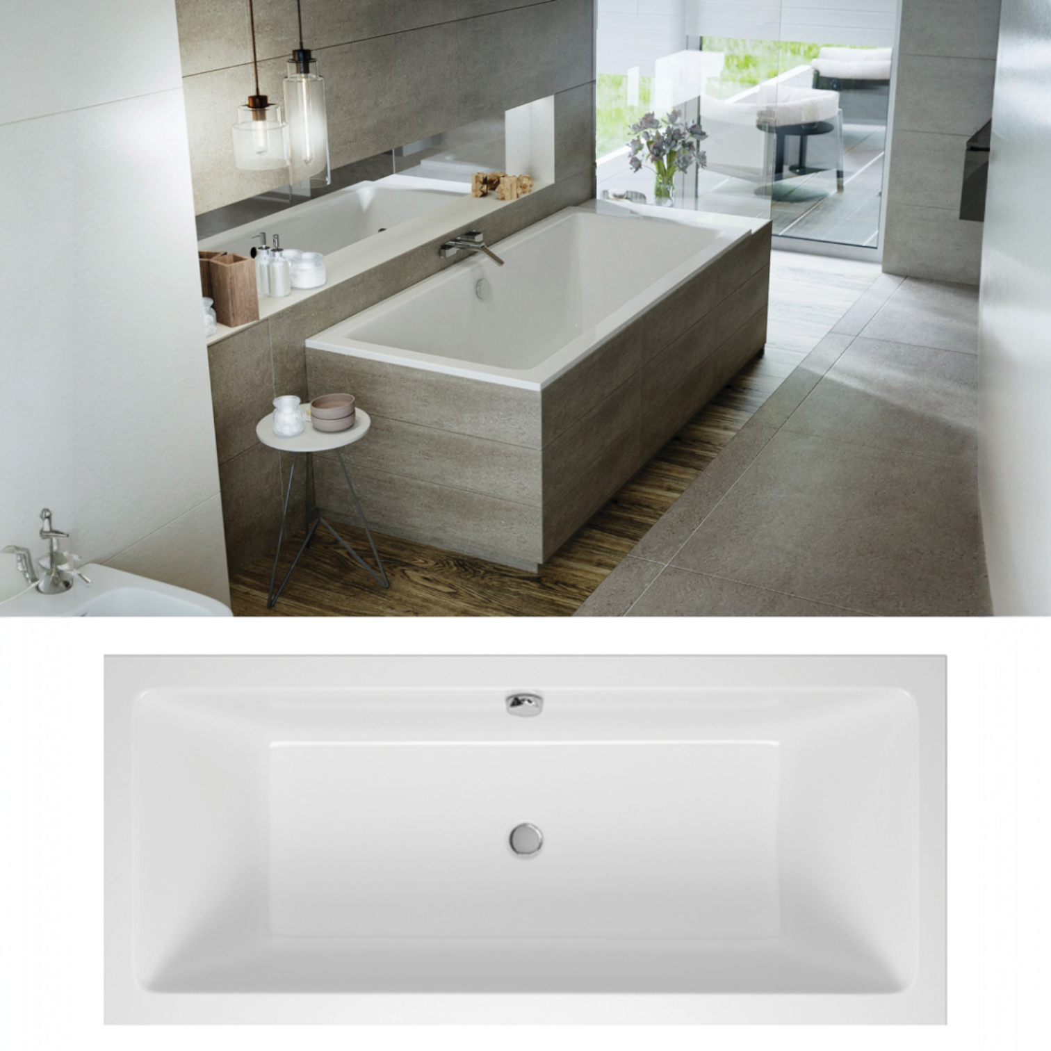 M-Acryl Sabina Slim akril kád M-Acryl Sabina Slim akril kád