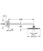 Grohe RSH Cosmopolitan Fejzuhany Szett 422mm - kiállított darab - Image 2