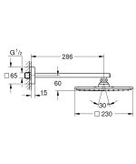 Grohe Rainshower Allure 230 Fejzuhany Szett (26064000) - Image 2