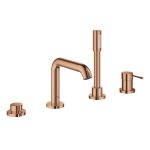 Grohe Essence New 4 lyukú kádperemre szerelhető kádcsaptelep zuhanyszettel Warm Sunset (19578DA1)