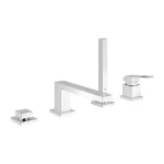 Grohe Eurocube 4 lyukú kádperemre szerelhető kádcsaptelep zuhanyszettel (19897001)