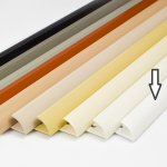 C Íves élvédő 10 mm x 2.7 m - Porfestett Fehér Alumínium