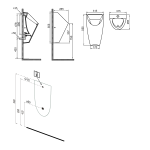 Sapho Bruckner Schwarn vizelde, hátsó bekötéssel, alsó kivezetéssel, matt fekete (SAP201.701.6) - Image 3