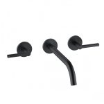 Kludi Nova Fonte Puristic fali mosdócsaptelep 240mm - Fekete, Matt (201463915)