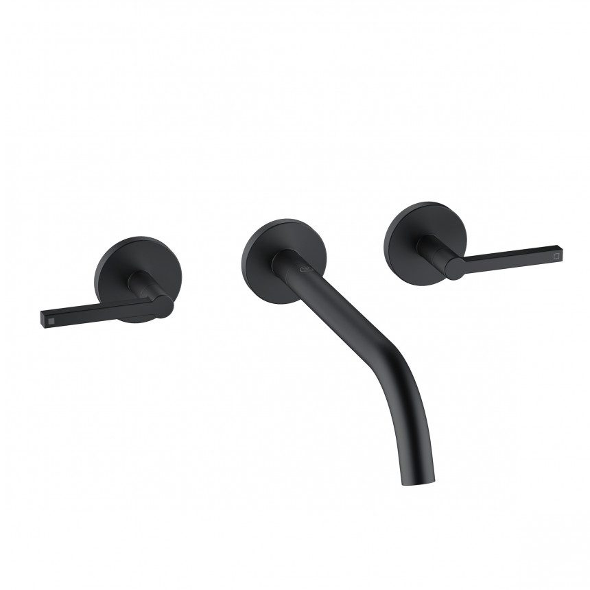 201463915_4c.jpg Kludi Nova Fonte Puristic fali mosdócsaptelep 240mm - Fekete, Matt (201463915) - Image 1