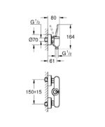 Grohe Eurodisc Joy Zuhanycsaptelep (23430LS0)-Megszűnt - Image 2