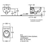 Geberit Icon Fali WC Mélyöblítésű, Zárt Forma, Rimfree (501.661.00.1) - Image 2