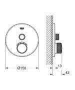 Grohe GRT SmartControl Falsík alatti Termosztátos Csaptelep (29118000) - Image 2