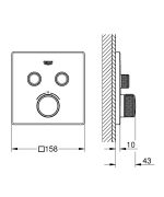 Grohe SmartControl Termosztátos Zuhanycsaptelep (29124000) - Image 2