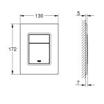 Grohe Skate Cosmopolitan S Brushed Warm Sunset Nyomólap 37535Dl0 (37535Dl0) - Image 2