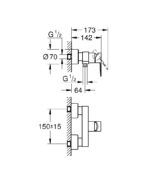 Grohe Lineare Zuhanycsaptelep (33865001) - Image 2