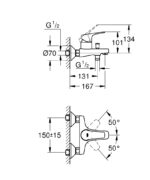 Grohe BauFlow Kádcsaptelep (23756000) - Image 2