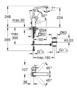 Grohe Eurocube Mosdócsaptelep L-es Méret (23135000)-Megszűnt - Image 2