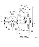 Grohe Eurosmart Kádcsaptelep Új (33305003) - Image 4