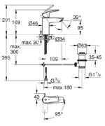 Grohe Eurosmart Hidegindítású Mosdócsaptelep Új S-es Méret (32926003) - Image 5