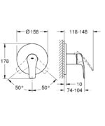 Grohe Eurosmart Zuhanycsaptelep Új (24042003) - Image 2