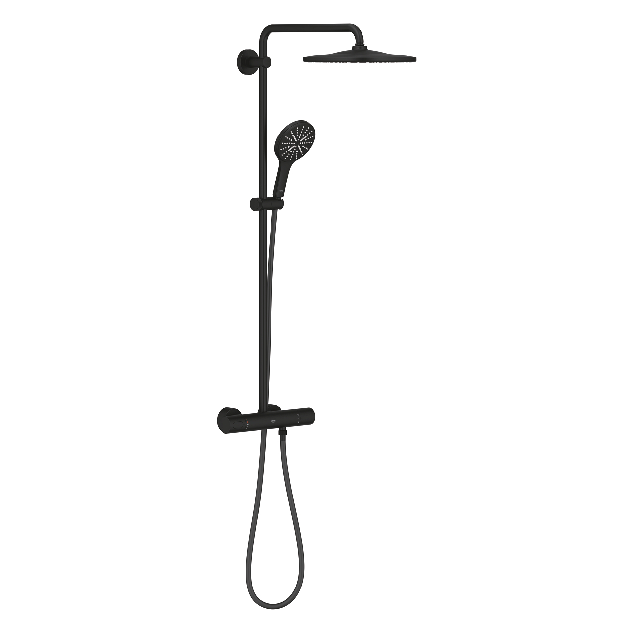 22119KF0_1_1 Grohe Rainshower SmartActive 310 Termosztátos Zuhanyrendszer, Phantom Black (22119KF0) - Image 1