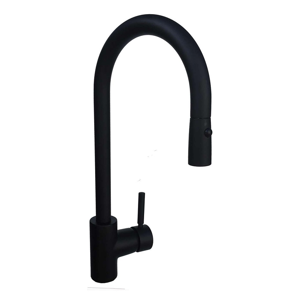 2270-page-001 Bugnatese Kobuk matt fekete mosogatócsaptelep kihúzható fejes (2270Ne) - Image 1