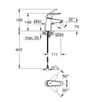 GROHE Eurosmart mosdócsaptelep (23967003) - Image 4