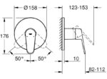 Grohe Eurodisc Cosmopolitan egykaros zuhanycsaptelep (24055002) - Image 4