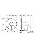 Grohe Essence falsík alatti zuhanycsaptelep 1 funkciós (24057001) - Image 3