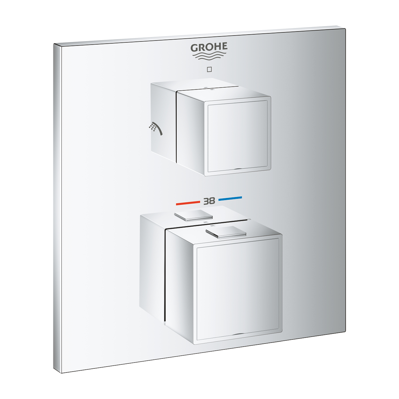 24154000 Grohe Grohtherm Cube Termosztátos Fal alatti zuhanycsaptelep 2 irányú váltóval (24154000) - Image 1