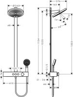 Hansgrohe Pulsify S Showerpipe 260 Termosztátos Zuhanyrendszer, Króm (24240000) - Image 8