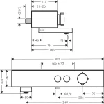 Hansgrohe ShowerTablet Select 400 Termosztátos Kád Csaptelep, Króm (24340000) - Image 3