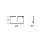 GROHE EasyReach Zuhanyrendszer polcrátét, Fehér (26362LN1) - Image 5