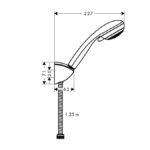 Hansgrohe Crometta 85 Kádszett 1,25m, Króm (27558000) - Image 2