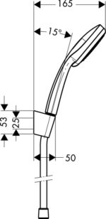 Hansgrohe Croma 100 Vario/Porter'S 1 25 szett (27592000) - Image 2