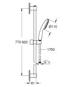 Grohe Tempesta 110 sínes zuhanyszett 90cm, 1 féle vízsugárral (27854003) - Image 5