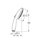 Grohe Tempesta 110 kézizuhany, 3 féle vízsugárral (28419003) - Image 5